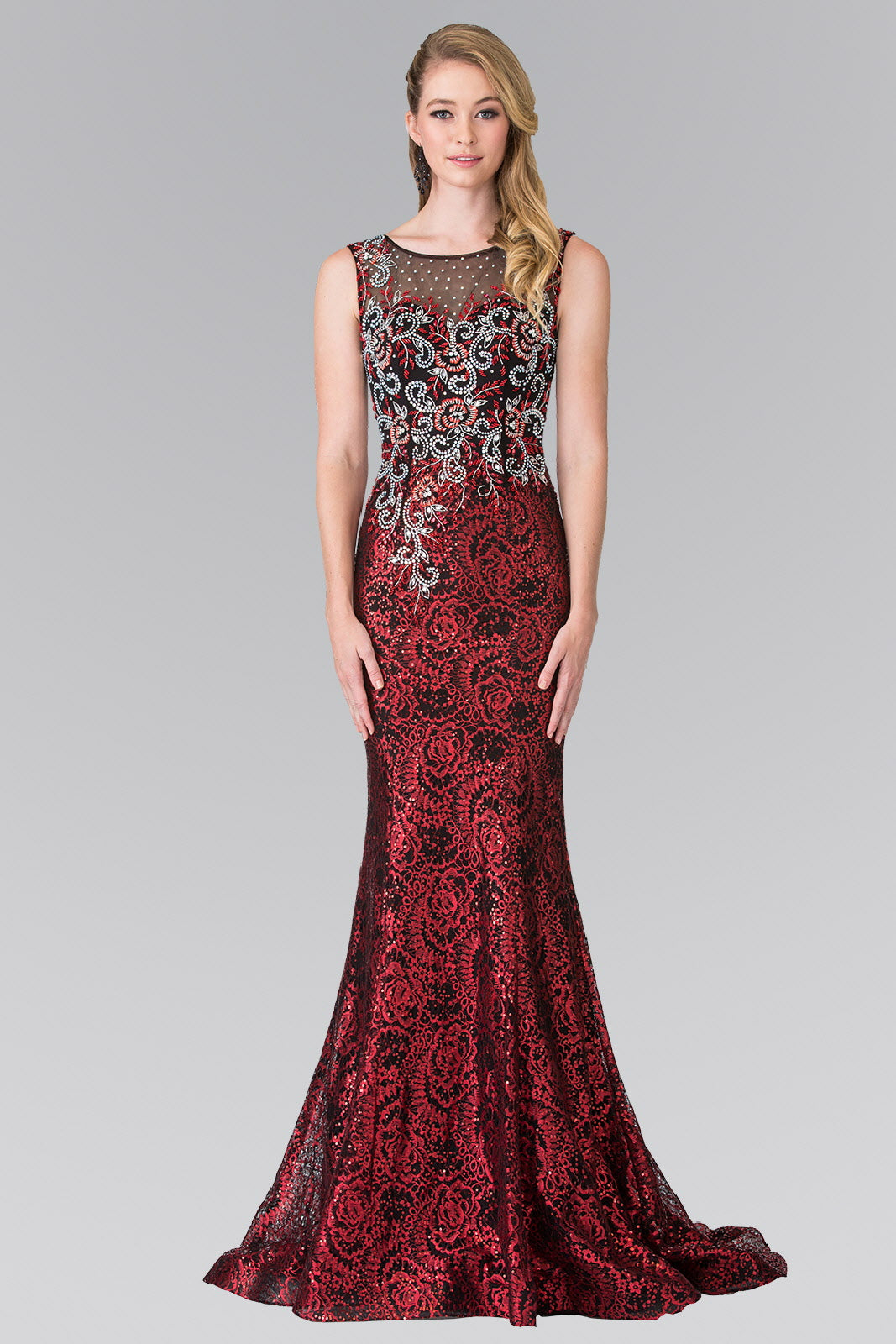 Beads Embroidered Sequin Long Dress GL2341 Elizabeth K ROYAL BLUE / 5XL Beads Embroidered Sequin Long Dress GL2341 Elizabeth K ROYAL BLUE / 5XL