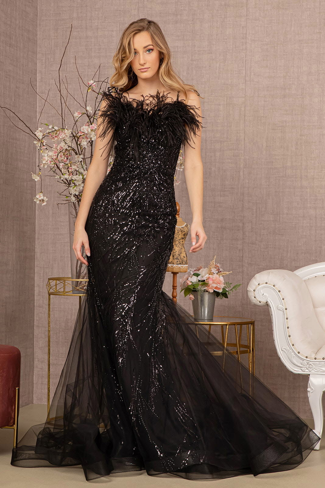 GLS By Gloria GL3117 | Long Trumpet Dress