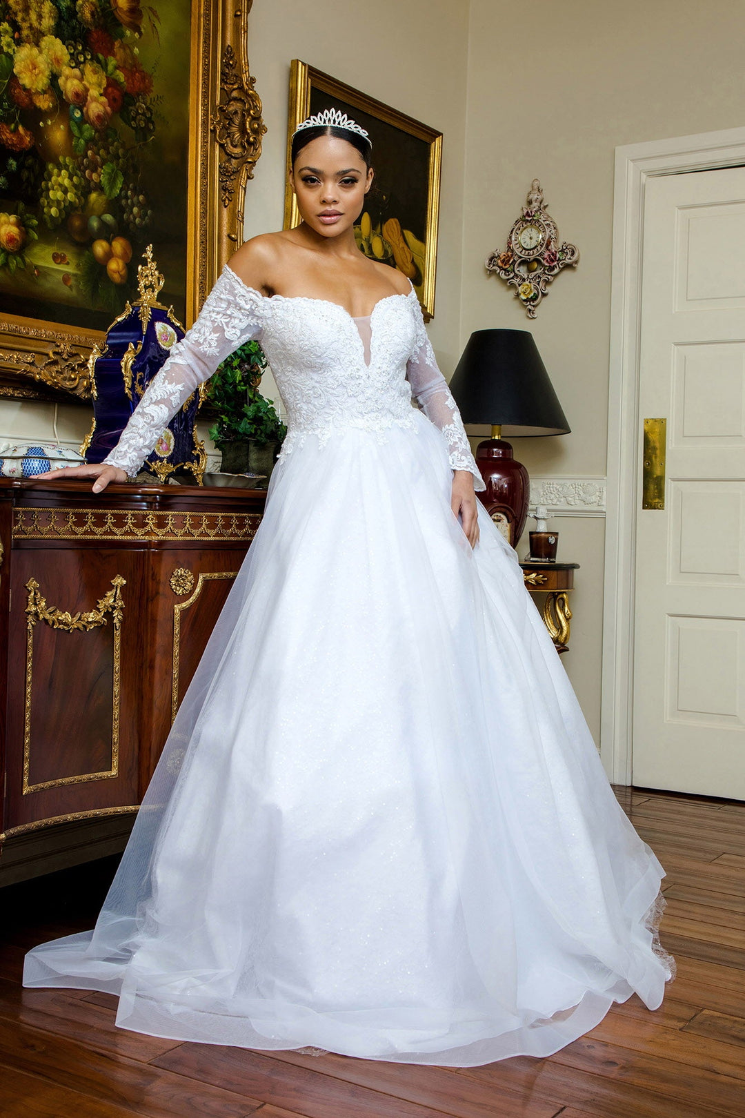 mesh mermaid wedding dress Illusion Sweetheart Embroidery Mesh Mermaid Wedding Gown w/ Tail GL1938 GLS by Gloria