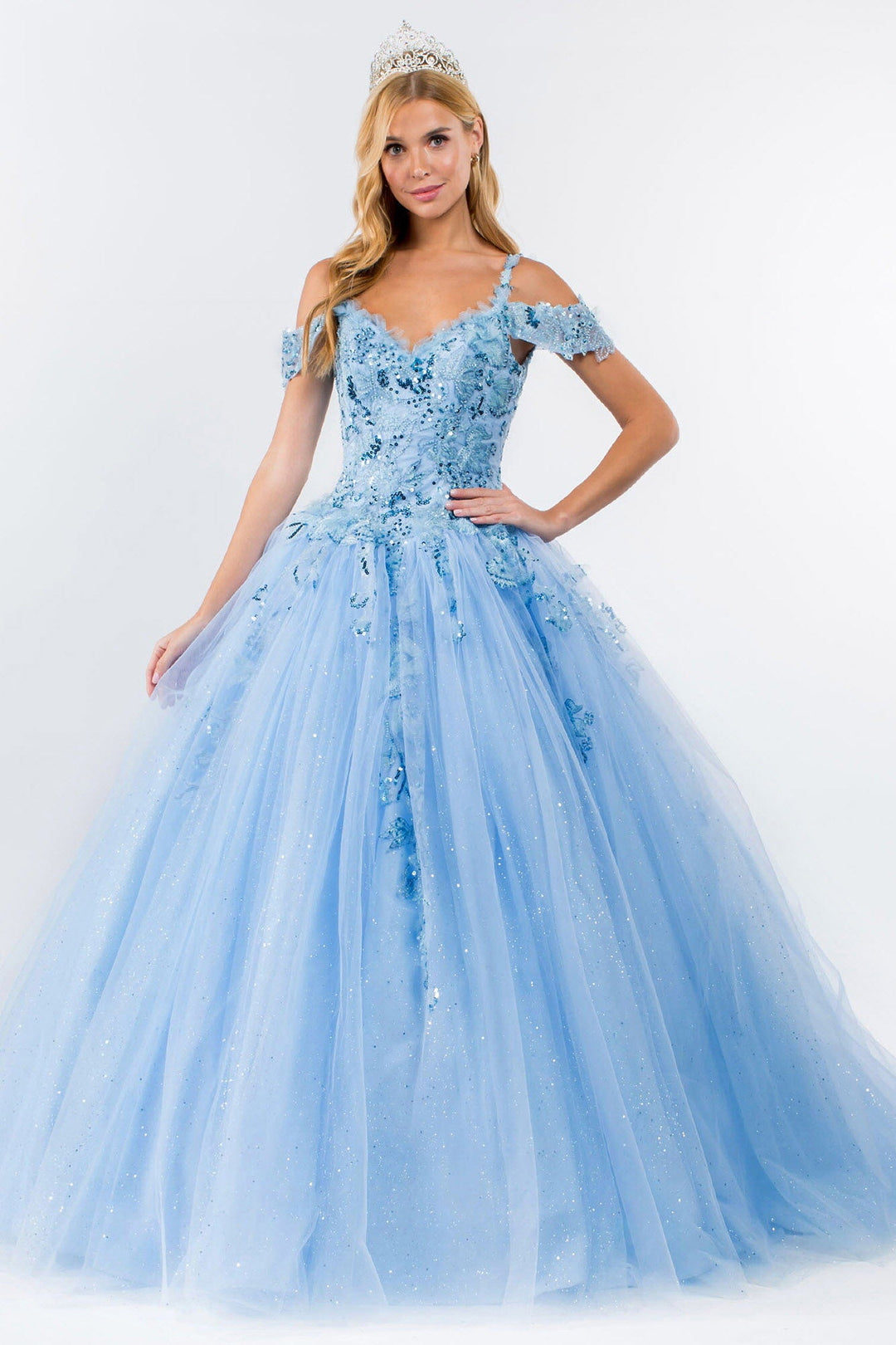 Embroidery Embellished Glitter Mesh Quinceanera Dress GL1969 Elizabeth Abigail's Boutique & Alterations Corp Embroidery Embellished Glitter Mesh Quinceanera Dress GL1969 Elizabeth Abigail's Boutique & Alterations Corp
