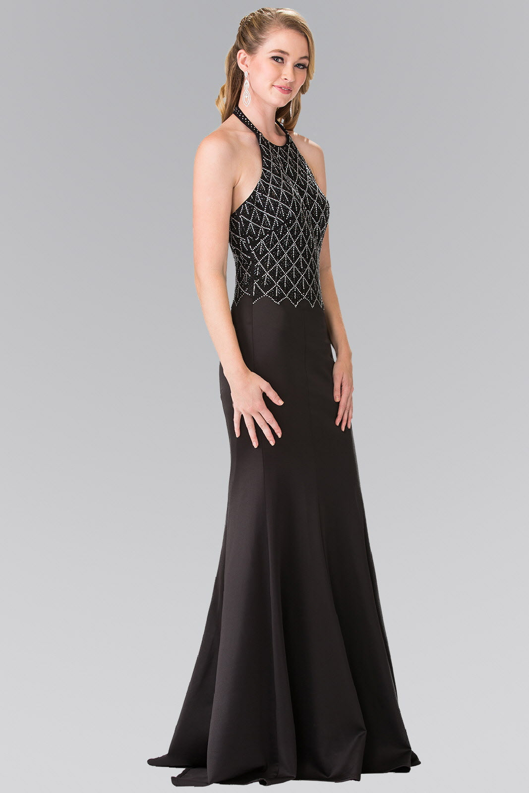 embellished bodice maxi dress Pearl, Sequin and Bead Embellished Long Sleeve Square Bodice Maxi Gown