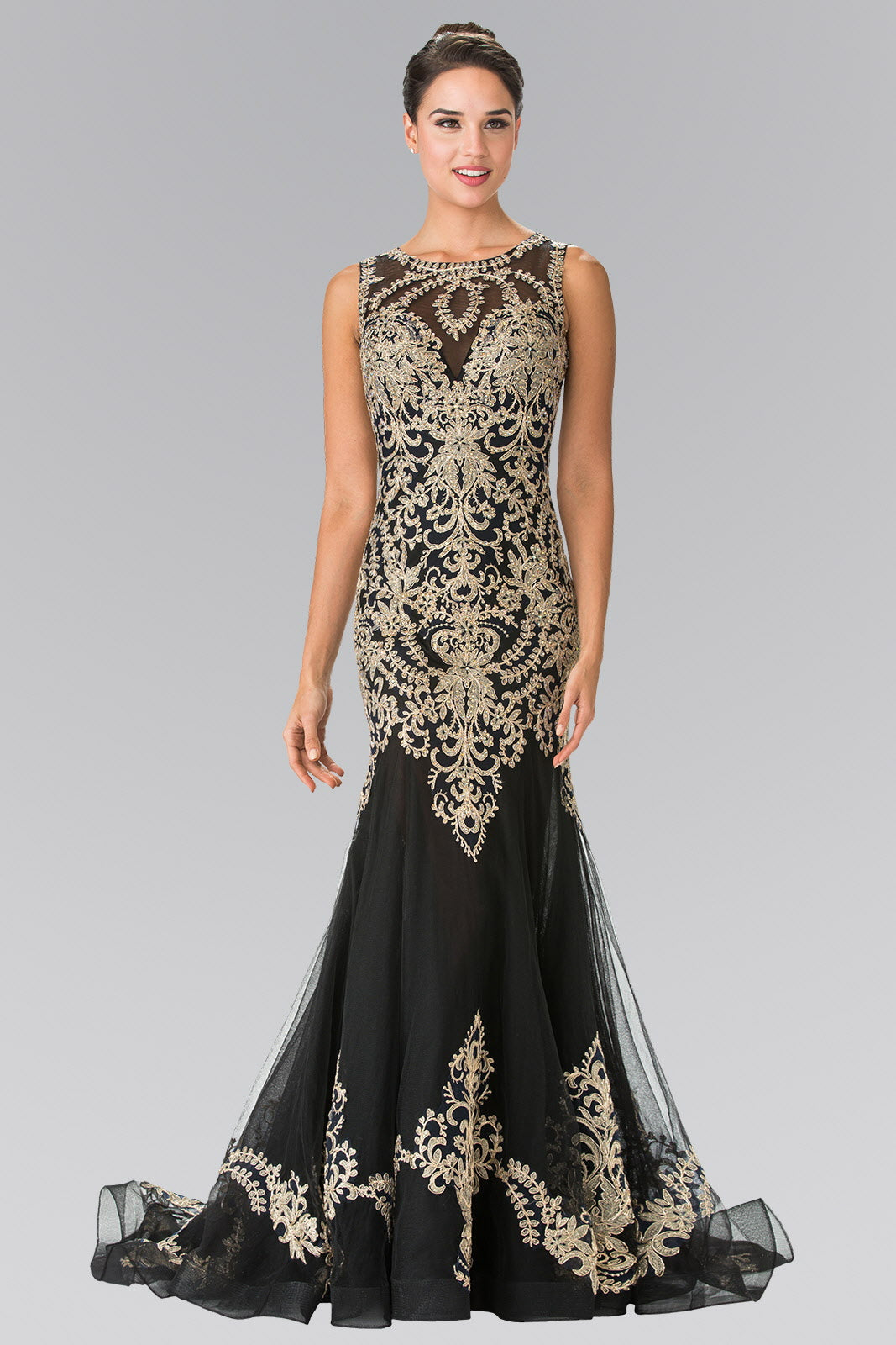 Sleeveless Halter Beaded-Top Quinceanera Dress GL2308 Elizabeth K BLUSH / 5XL Sleeveless Halter Beaded-Top Quinceanera Dress GL2308 Elizabeth K BLUSH / 5XL