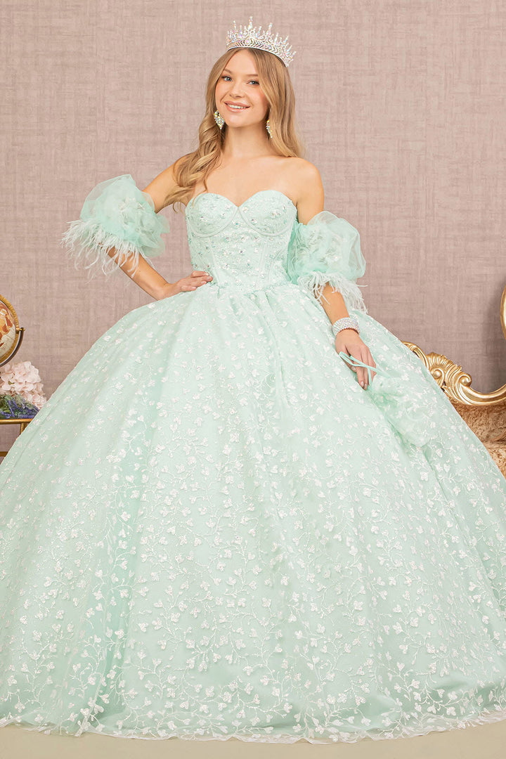 short white quinceanera dresses Dama Dresses for Quinceanera in White Style MQ1693 Quince Outfit White / 2